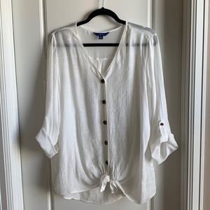 Button/Tie Front Top